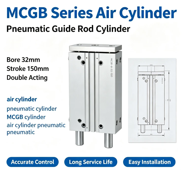 MCGB-03-16-30 Mini Twin-Guide Pneumatic Cylinder high quality